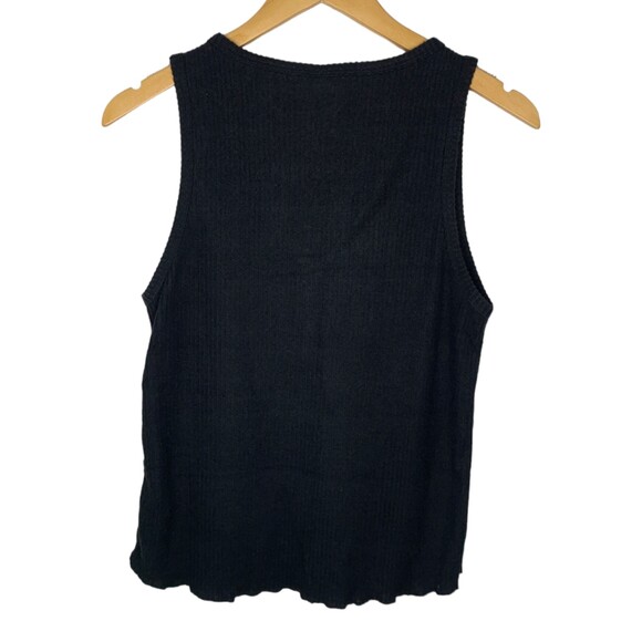 Wishlist womens black v-neck sweater tank top size medium - Picture 2 of 11